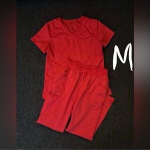 Red Scrubstar Set